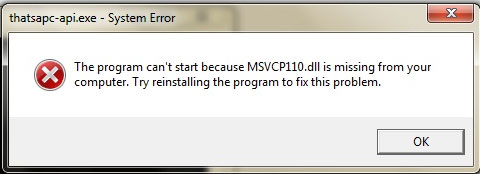 msvcp110.dll   Windows 7, 8, 10.    msvcp110.dll.