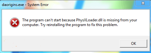 Physxloader.dll   Windows 7, 8, 10.    physxloader.dll.