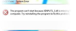 xinput1_3.dll   Windows 7, 8, 10.    xinput1_3.dll.