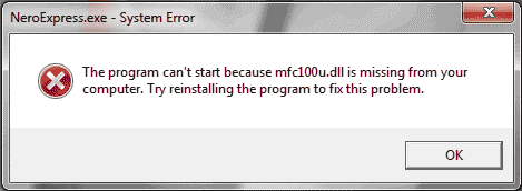 mfc100u.dll скачать для Windows 7, 8, 10. Как исправить ошибку mfc100u.dll.